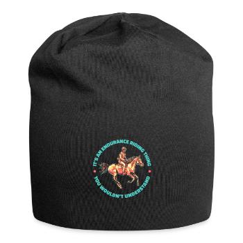Équitation équestre cool Endurance - Bonnet en jersey - noir - Devant