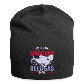 Beluga Ozean Tier Mädchen Geschenk Beluga Wal - Jersey-Beanie - Schwarz - Vorne