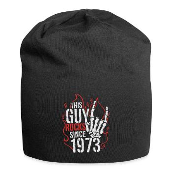 Dieser Kerl rockt seit 1973 Jahrgang Geburtstag - Jersey-Beanie - Schwarz - Vorne