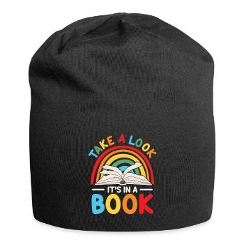 Jetez un coup d’œil C’est dans un rat de bibliothèque de lecture de livre - Bonnet en jersey - noir - Devant