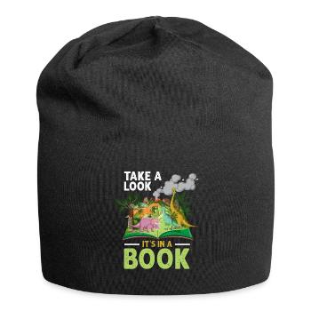 Jetez un coup d’œil C’est dans un rat de bibliothèque de lecture de livre - Bonnet en jersey - noir - Devant