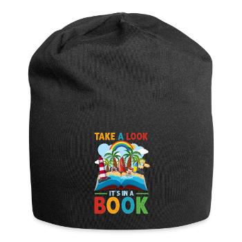 Jetez un coup d’œil C’est dans un rat de bibliothèque de lecture de livre - Bonnet en jersey - noir - Devant