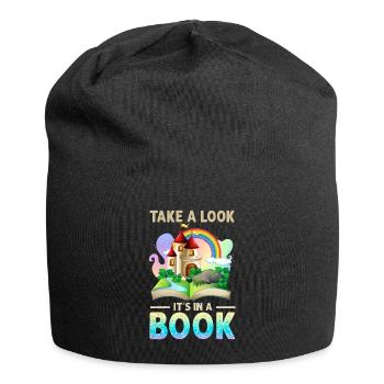 Jetez un coup d’œil C’est dans un rat de bibliothèque de lecture de livre - Bonnet en jersey - noir - Devant
