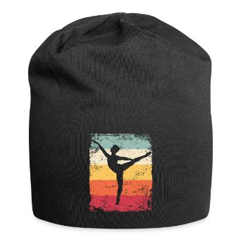 Ballet Dancer Vintage Man Ballerino - Jersey Beanie - black - Front