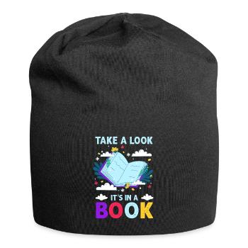 Jetez un coup d’œil C’est dans un rat de bibliothèque de lecture de livre - Bonnet en jersey - noir - Devant
