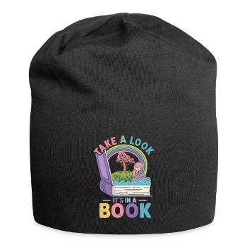 Jetez un coup d’œil C’est dans un rat de bibliothèque de lecture de livre - Bonnet en jersey - noir - Devant