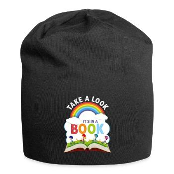 Jetez un coup d’œil C’est dans un rat de bibliothèque de lecture de livre - Bonnet en jersey - noir - Devant