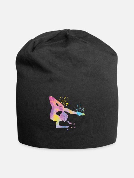 Gymnaste avec des clubs Gymnastique rythmique - Bonnet en jersey - noir