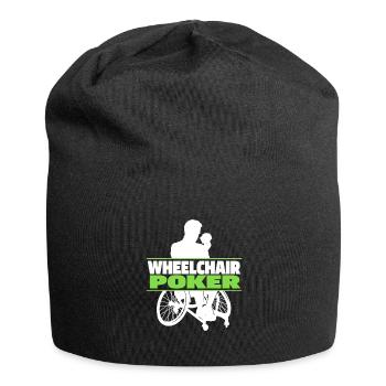 Poker Rollstuhl - Jersey-Beanie - Schwarz - Vorne