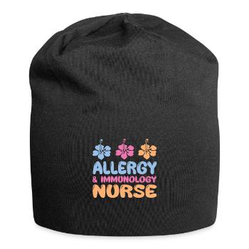 Allergie- und Immunologie Krankenschwester - Jersey-Beanie - Schwarz - Vorne