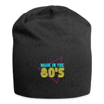 80er Die Musik der 80er - Jersey-Beanie - Schwarz - Vorne