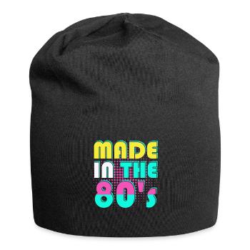 80er Die Musik der 80er - Jersey-Beanie - Schwarz - Vorne