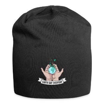 Sensibilisation quotidienne à l’environnement du Jour de la Terre - Bonnet en jersey - noir - Devant
