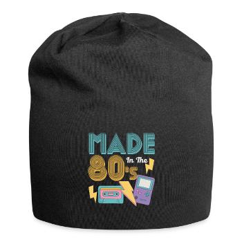 80er Die Musik der 80er - Jersey-Beanie - Schwarz - Vorne