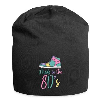 80er Die Musik der 80er - Jersey-Beanie - Schwarz - Vorne