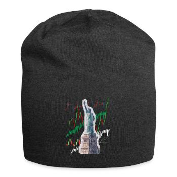 NY Stock Exchange Bull - Jersey Beanie - charcoal grey - Front