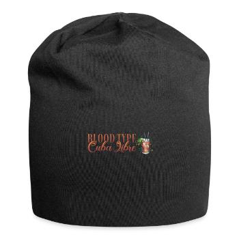 Blood Type Cuba Libre Cocktail Bartender - Jersey Beanie - black - Front