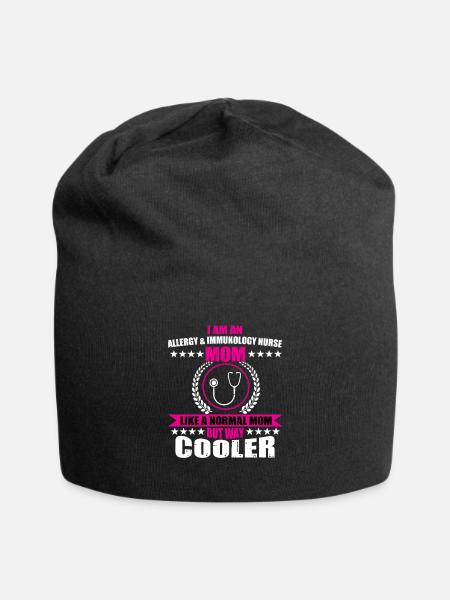 Lustige Allergie & Immunologie Krankenschwester - Jersey-Beanie - Schwarz