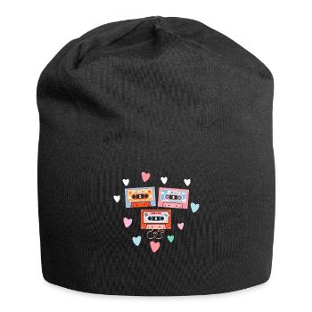 80's Cassette Tape 1990s Pencil Winding Cassette - Jersey Beanie - black - Front