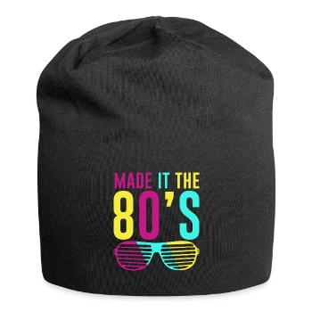 80er Die Musik der 80er - Jersey-Beanie - Schwarz - Vorne