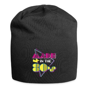 80er Die Musik der 80er - Jersey-Beanie - Schwarz - Vorne