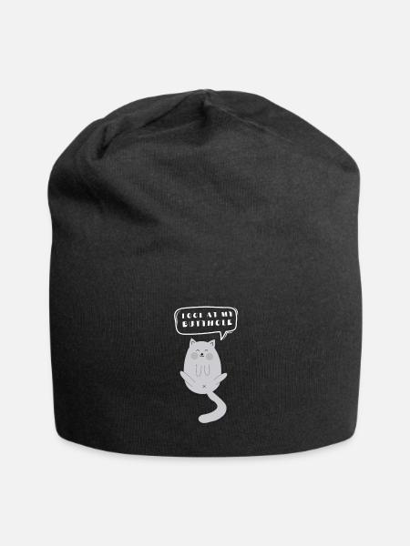 Cat Butthole - Jersey-Beanie - Schwarz