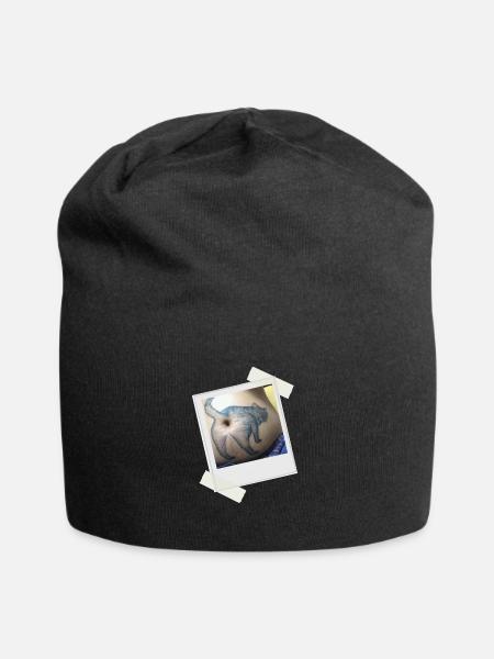 Cat Butthole - Jersey-Beanie - Schwarz