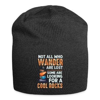 Wandern Sie auf der Suche nach coolen Felsen - Jersey-Beanie - Anthrazit - Vorne