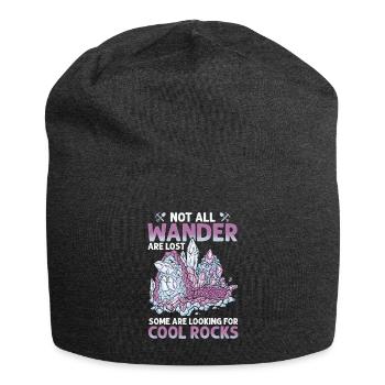 Wandern Sie auf der Suche nach coolen Felsen - Jersey-Beanie - Anthrazit - Vorne