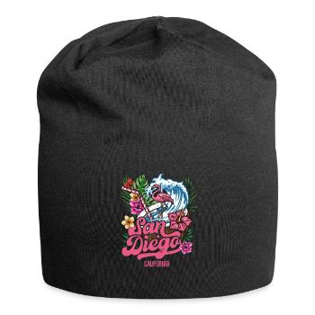 San Diego, California, West Coast Summer Surfers - Jersey Beanie - black - Front