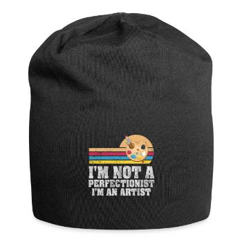 I'm Not A Perfectionist I'm An Artist - Jersey Beanie - black - Front