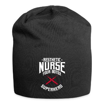 Aesthetic Nurse Saying - Jersey Beanie - black - Front