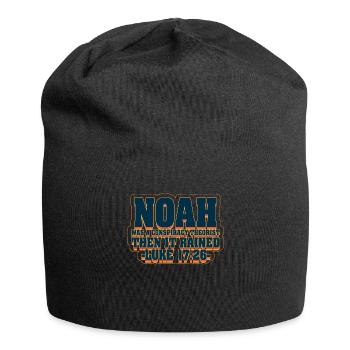 Noé était un théoricien du complot et il pleuvait - Bonnet en jersey - noir - Devant