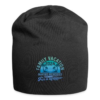 Summer holidays with the family Creating memories - Jersey Beanie - black - Front