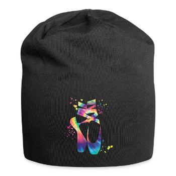 Ballettschuhe Tänzerin Frau Ballerina - Jersey-Beanie - Schwarz - Vorne
