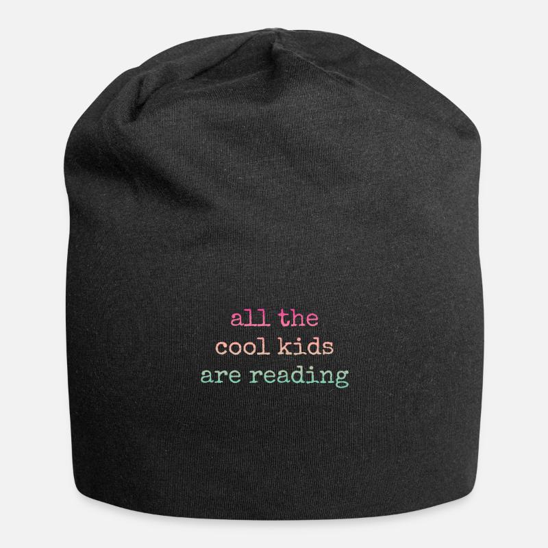 All Cool Kids Read Teachers - Jersey Beanie - black