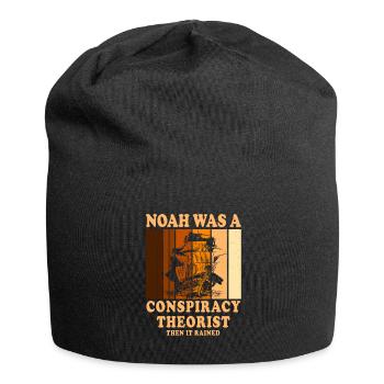 Noah Was A Conspiracy Theorist And The It Rained - Jersey Beanie - black - Front