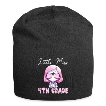 Premier Jour École Classe CM1 Rentrée Fille - Bonnet en jersey - charbon - Devant