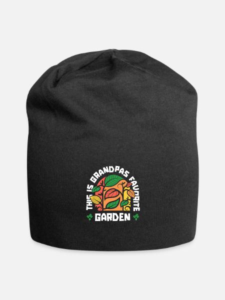 Hobbygärtner Garten Garten Opa - Jersey-Beanie - Schwarz