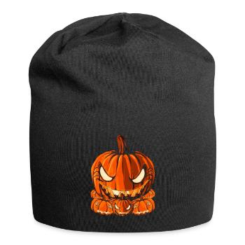 Halloween Gift Jack O Lantern Pumpkin - Jersey Beanie - black - Front