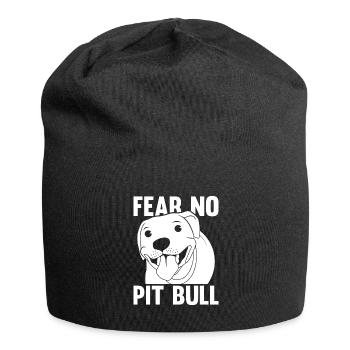 Pitbull Quote Pitbull Ban - Jersey Beanie - black - Front