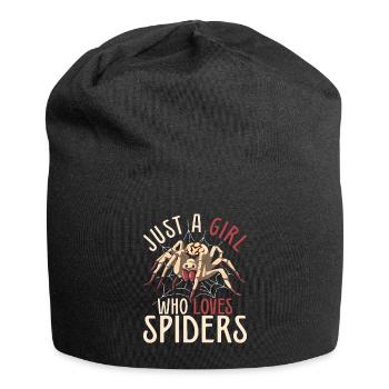 Arachnide Tierliebhaber Mädchen Geschenk Spinne - Jersey-Beanie - Schwarz - Vorne