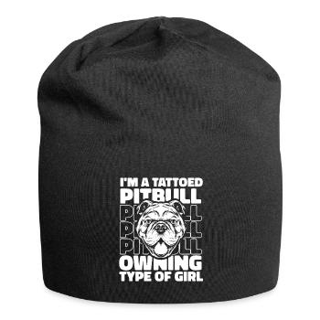 Pitbull Tattooed Pitbull Ban - Jersey Beanie - black - Front