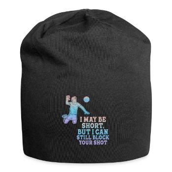 I Can Block Your Shot Beach Volleyball - Jersey Beanie - black - Front