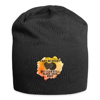 I Can Block Your Shot Beach Volleyball - Jersey Beanie - black - Front