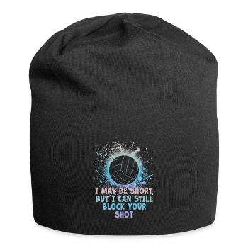 I Can Block Your Shot Beach Volleyball - Jersey Beanie - black - Front