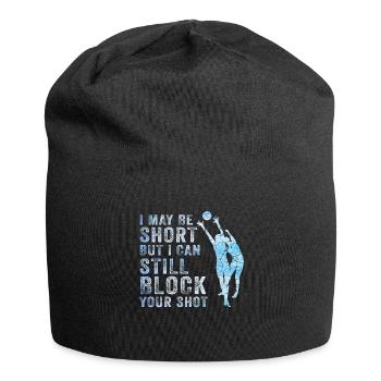 Je peux bloquer votre tir Volleyball de plage - Bonnet en jersey - noir - Devant