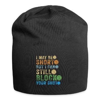 I Can Block Your Shot Beach Volleyball - Jersey Beanie - black - Front