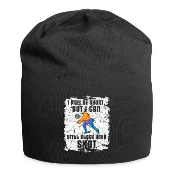 Je peux bloquer votre tir Volleyball de plage - Bonnet en jersey - noir - Devant