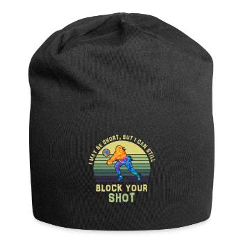 I Can Block Your Shot Beach Volleyball - Jersey Beanie - black - Front